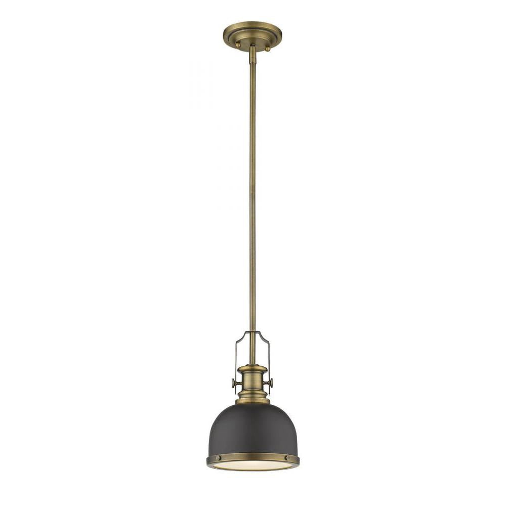 1 Light Pendant-Bronze