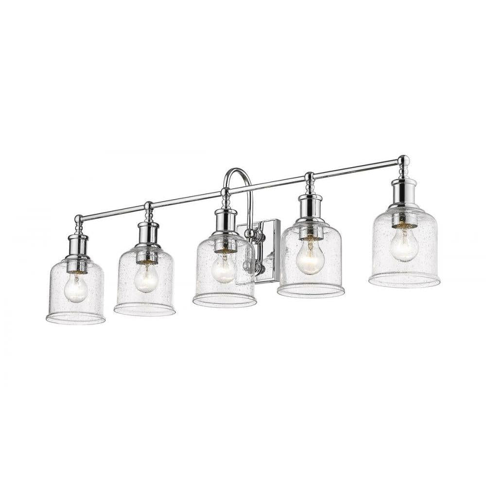 5 Light Vanity-Clear Seedy