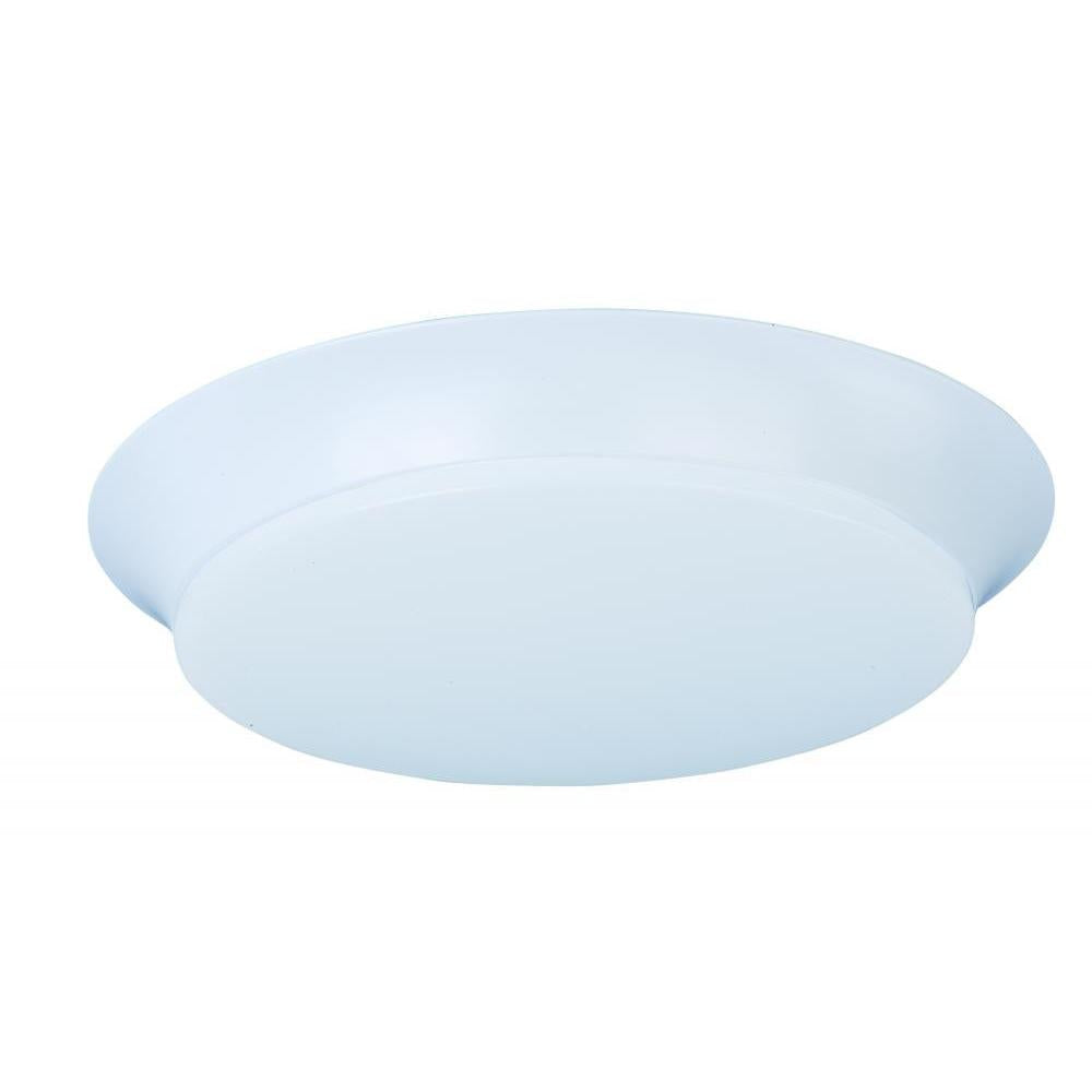 Maxim Lighting 87595WTWT Low Profile LED 11.75 Inch Flush Mount Light – White