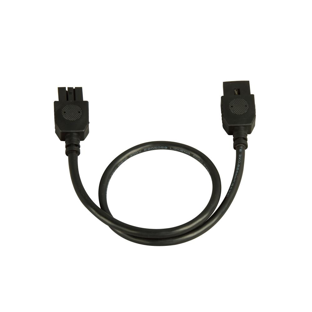 Maxim Lighting 87875BK CounterMax MXInterLink4 12 Connector Cord for Under Cabinet Lights - Black