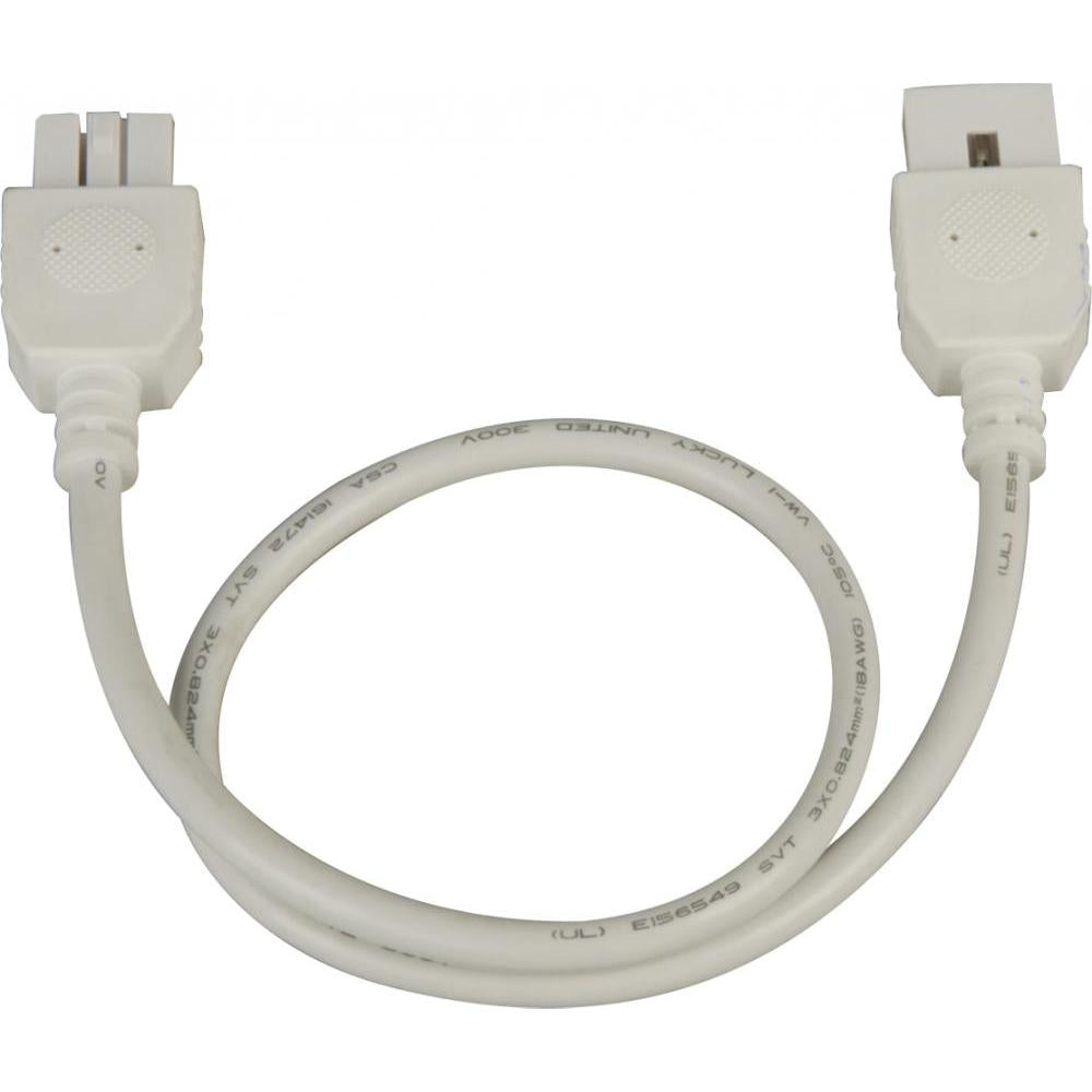 Maxim Lighting 87877WT CounterMax MXInterLink4 18 Connector Cord for Under Cabinet Lights - White