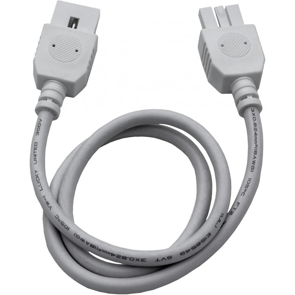 Maxim Lighting 87878WT CounterMax MXInterLink4 24 Connector Cord for Under Cabinet Lights - White
