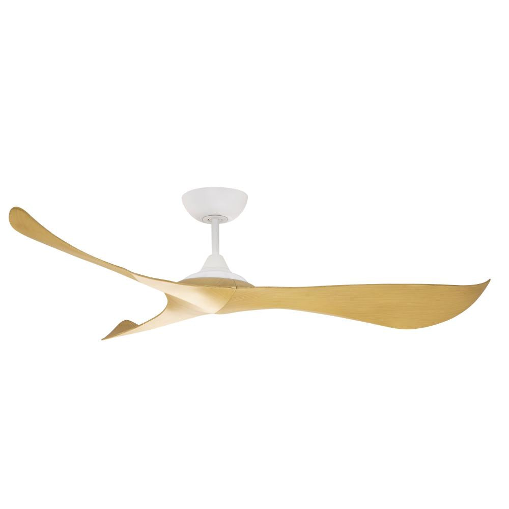 Maxim Lighting 88754MWTK Keanu 56 Inch Pendant – Matte White / Teak