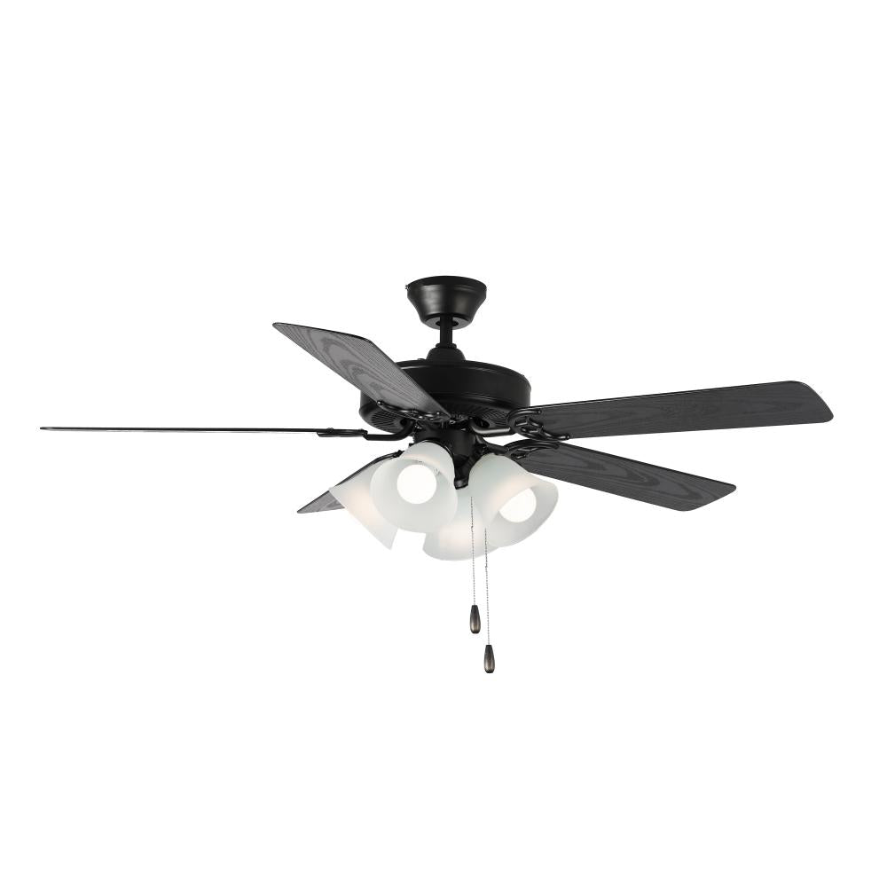 Maxim Lighting 89907FTBKWP Basic-Max 52 Inch Ceiling Fan – Black / Walnut / Pecan