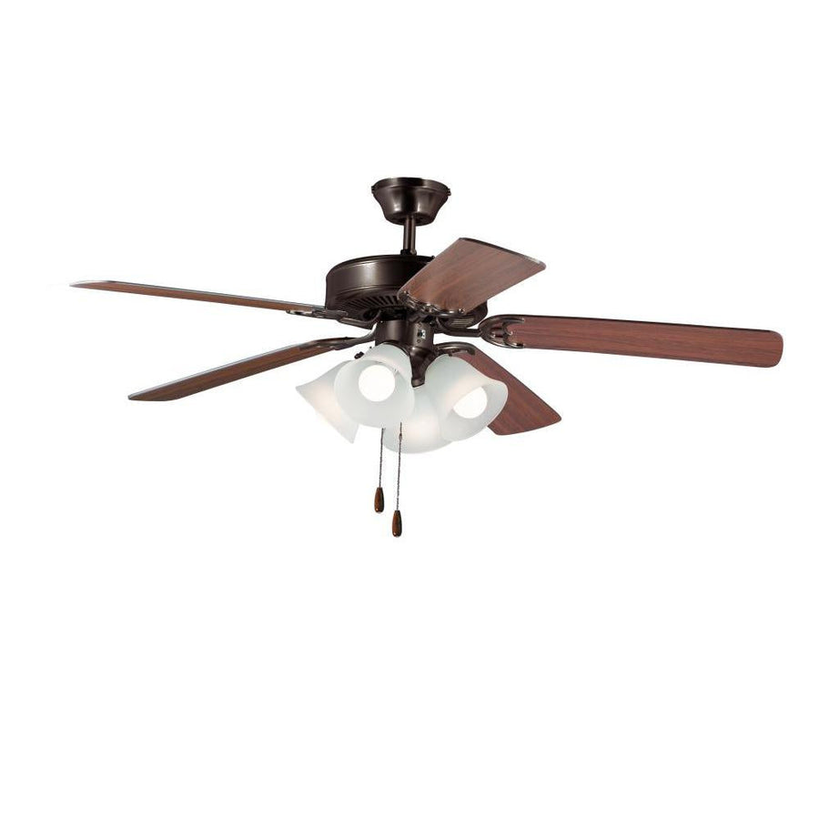 Maxim Lighting 89907FTOIWP Basic-Max 52 Inch Ceiling Fan – Oil Rubbed Bronze / Walnut / Pecan