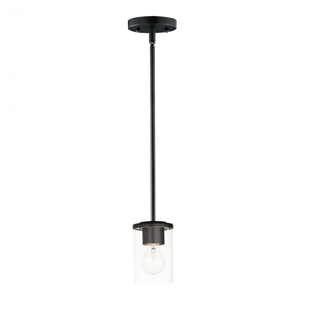 Maxim Lighting 90200CLBK Corona 5 Inch Mini Pendant – Black