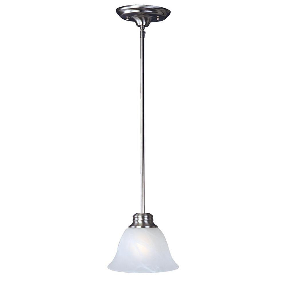 Maxim Lighting 91067MRSN Malaga 6 Inch Mini Pendant – Satin Nickel