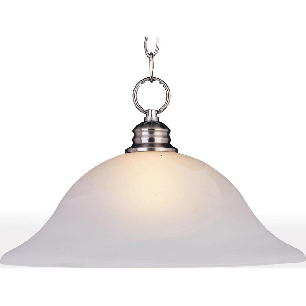 Maxim Lighting 91076FTSN Essentials 16 Inch Semi Flush Mount Light – Satin Nickel