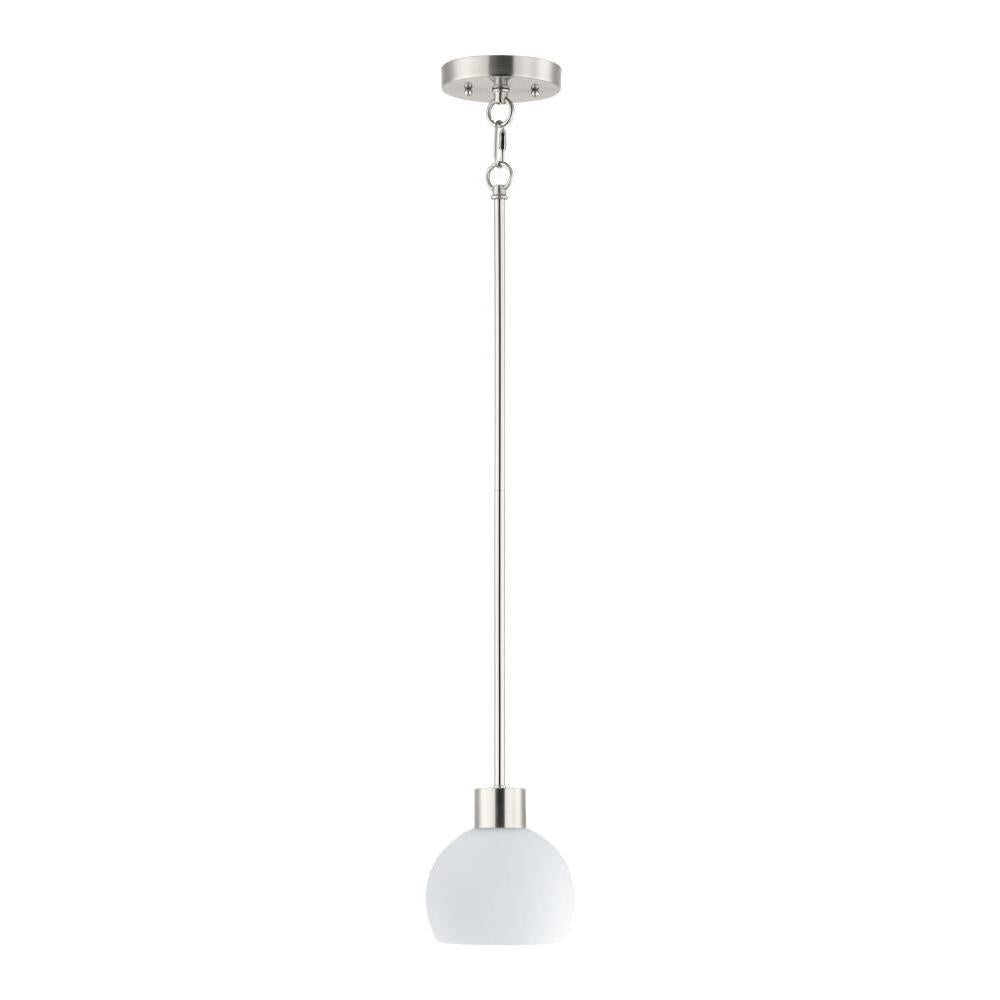 Maxim Lighting 91270SWSN Coraline 6 Inch Mini Pendant – Satin Nickel