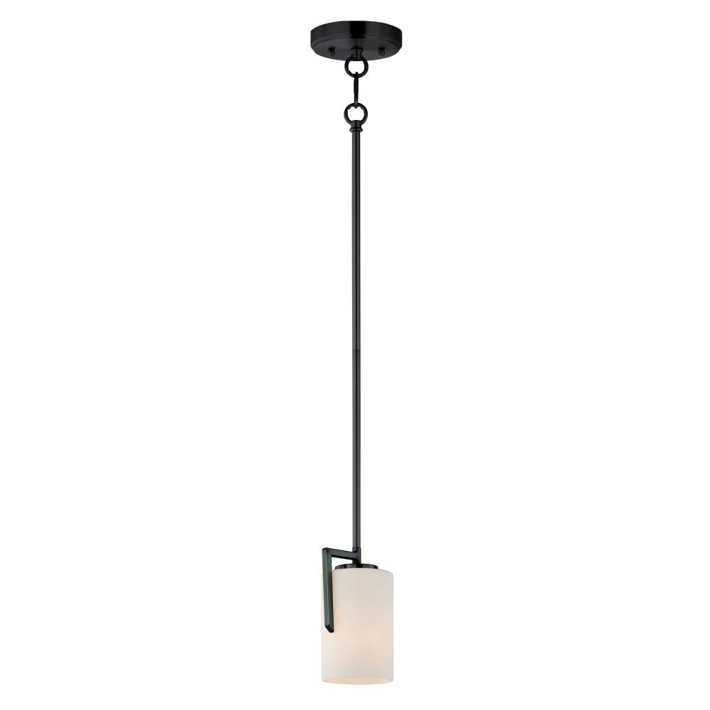Maxim Lighting 91280SWBK Dart 4.5 Inch Semi Flush Mount Light – Black