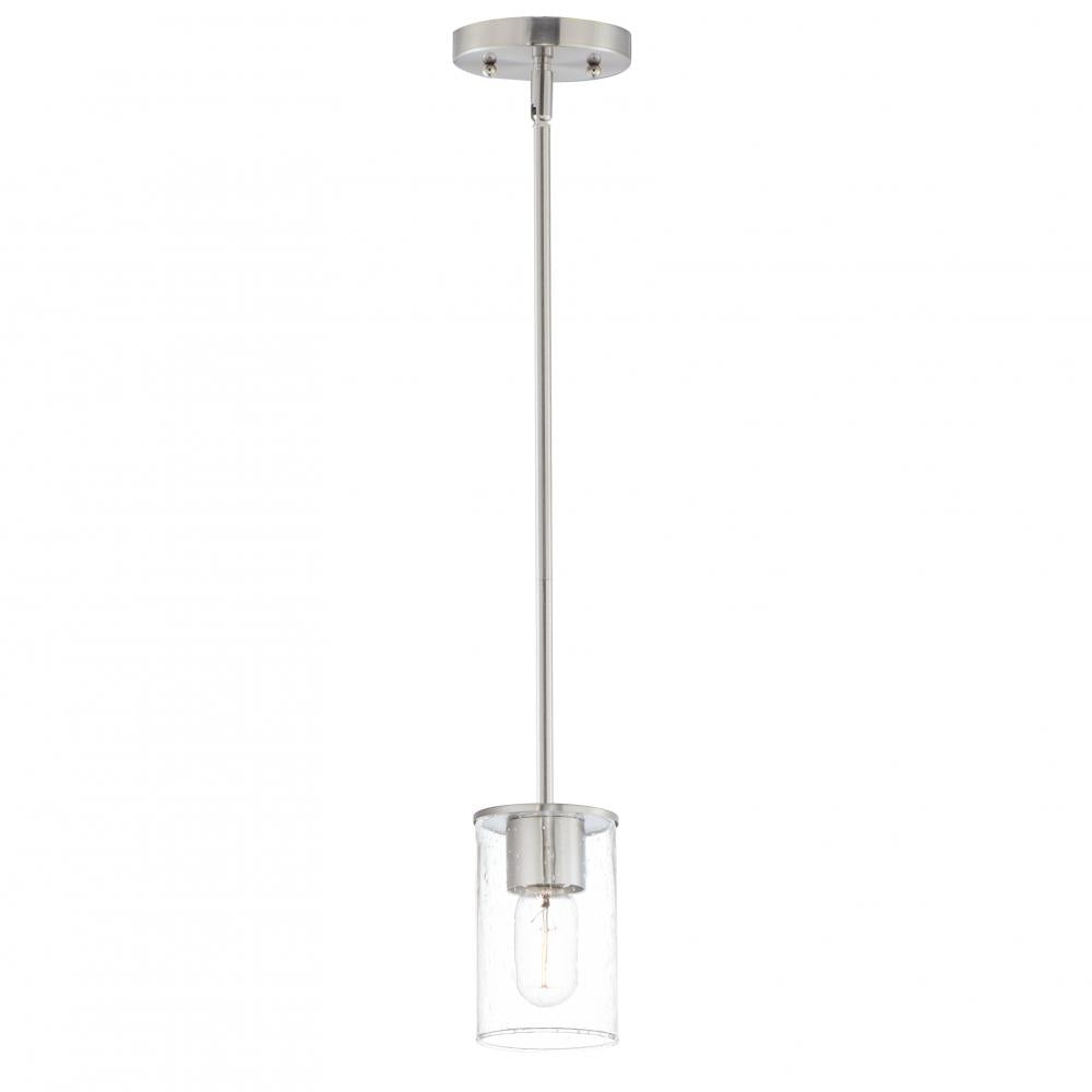 Maxim Lighting 91840CDSN Sleek 4 Inch Mini Pendant – Satin Nickel