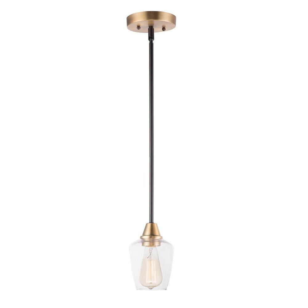 Maxim Lighting 96120CLBZAB Goblet 4.75 Inch Mini Pendant – Bronze / Antique Brass