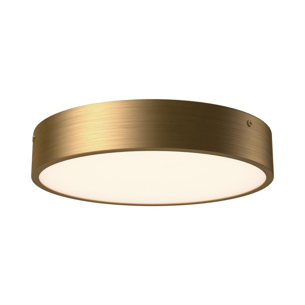 ALORA MOOD Lighting FM554011AG-5CCT Adelaide LED Flush Mount, UL Damp Rated, Aged Gold
