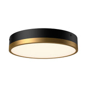 ALORA MOOD Lighting FM554211AGMB-5CCT Flush Mount, LED, Aged Gold/Matte Black