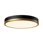 ALORA MOOD Lighting FM554215AGMB-5CCT Flush Mount, LED, Aged Gold/Matte Black