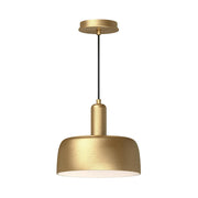 Alora Mood Lighting Adriano 10-in Pendant Light Fixture, UL Damp Rated, Brushed Gold
