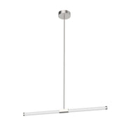Kuzco Akari LP18537-BN-UNV Linear Pendant, 25W Watt, Brushed Nickel