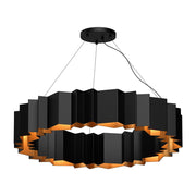 Kuzco Akira CH58040-BK/GD Chandeliers, 12 Lights, Black/Gold
