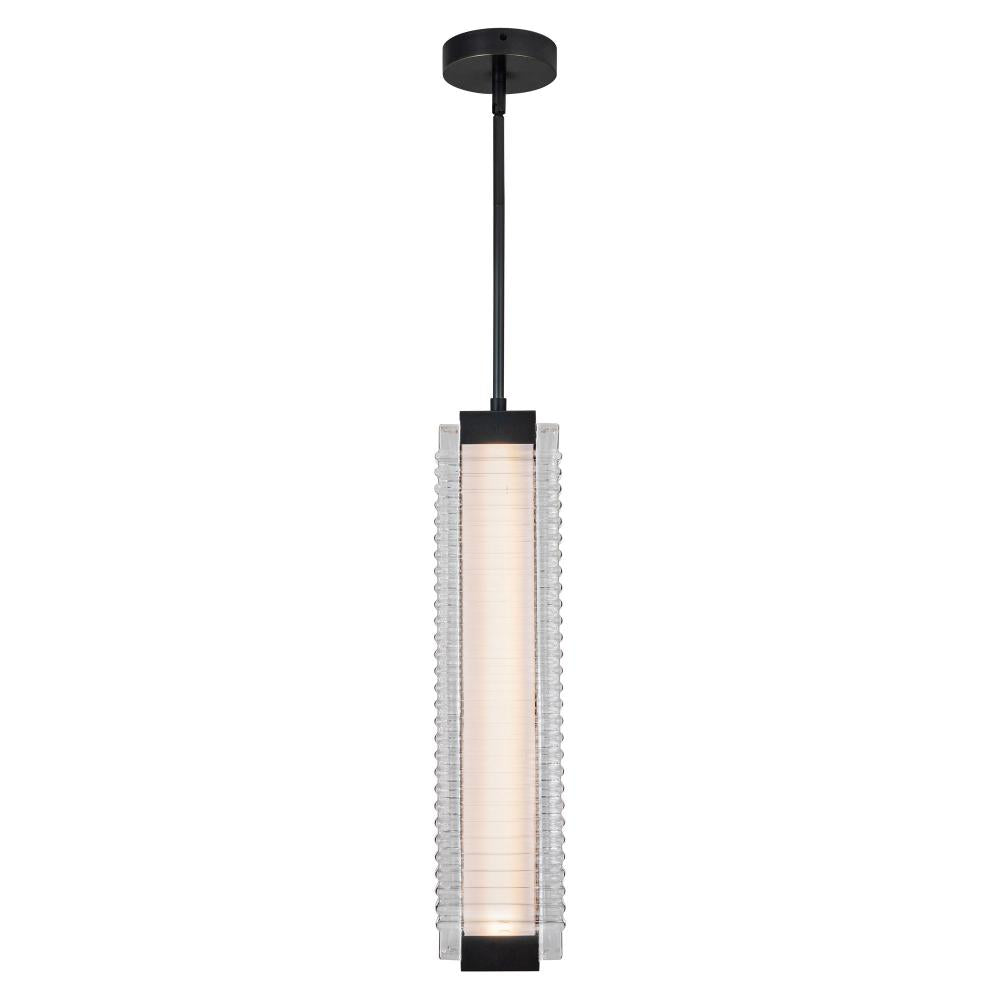 ALORA Lighting PD374624UBCR-UNV Pendant, Urban Bronze/Ribbed Glass