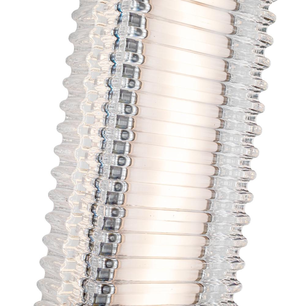 ALORA Lighting PD374624UBCR-UNV Pendant, Urban Bronze/Ribbed Glass