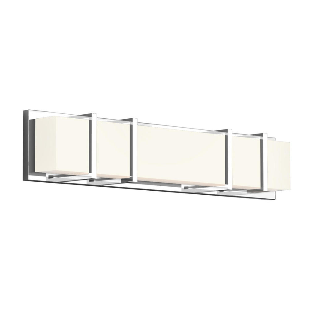 Kuzco Alberni VL61626-CH Vanity Light Fixture, UL Damp Rated, Chrome