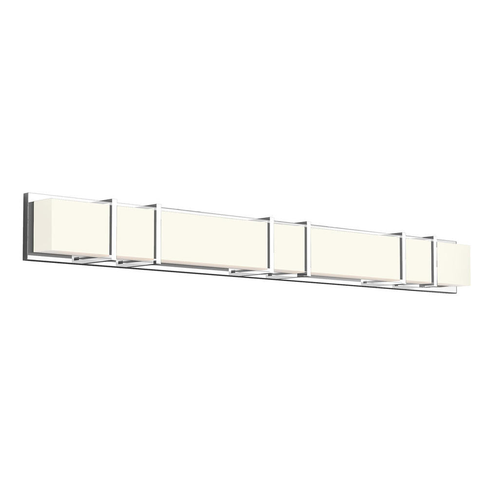 Kuzco ALBERNI 50-in VL61650-CH Vanity Light Fixture, UL Damp Rated, Chrome