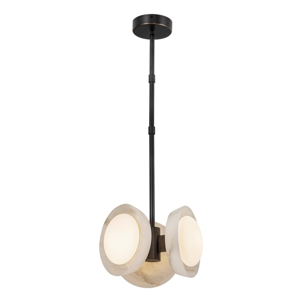 ALORA Lighting PD320313UBAR Pendant, Urban Bronze/Alabaster, LED, 13W