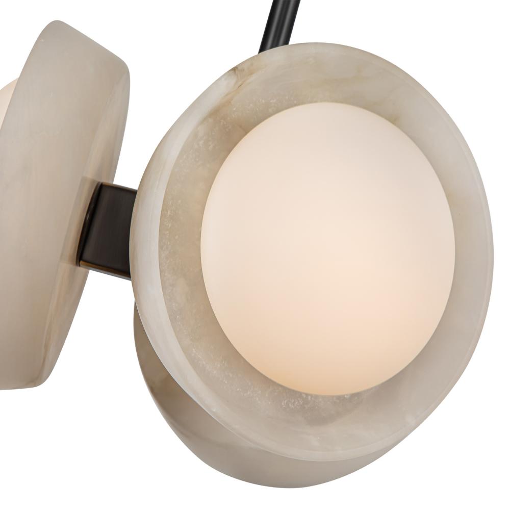 ALORA Lighting PD320313UBAR Pendant, Urban Bronze/Alabaster, LED, 13W