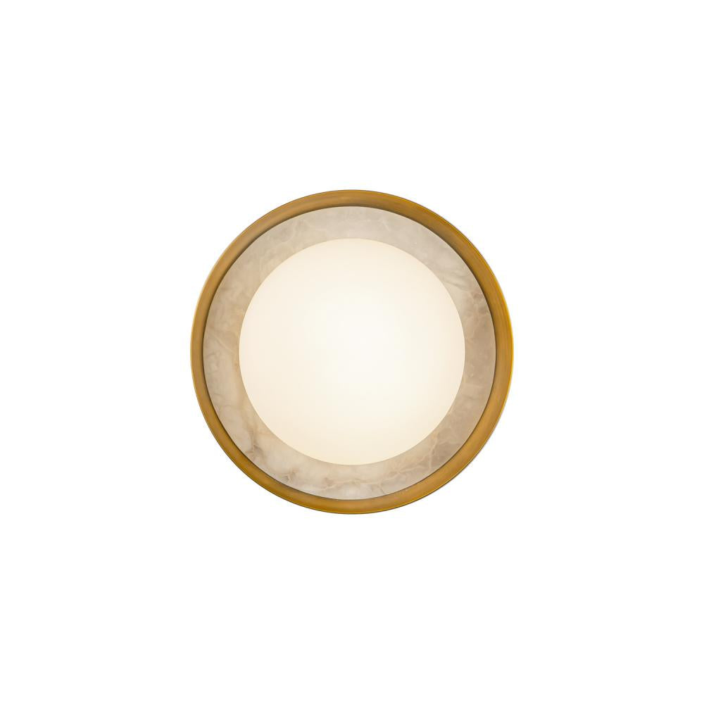 ALORA Lighting WV320108VB LED Wall/Vanity Light Fixture, UL Damp Rated, Vintage Brass