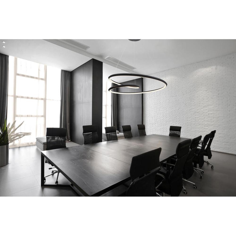 Kuzco Ampersand 32-in Black LED Pendant, Pendant, 67W Watt, Black