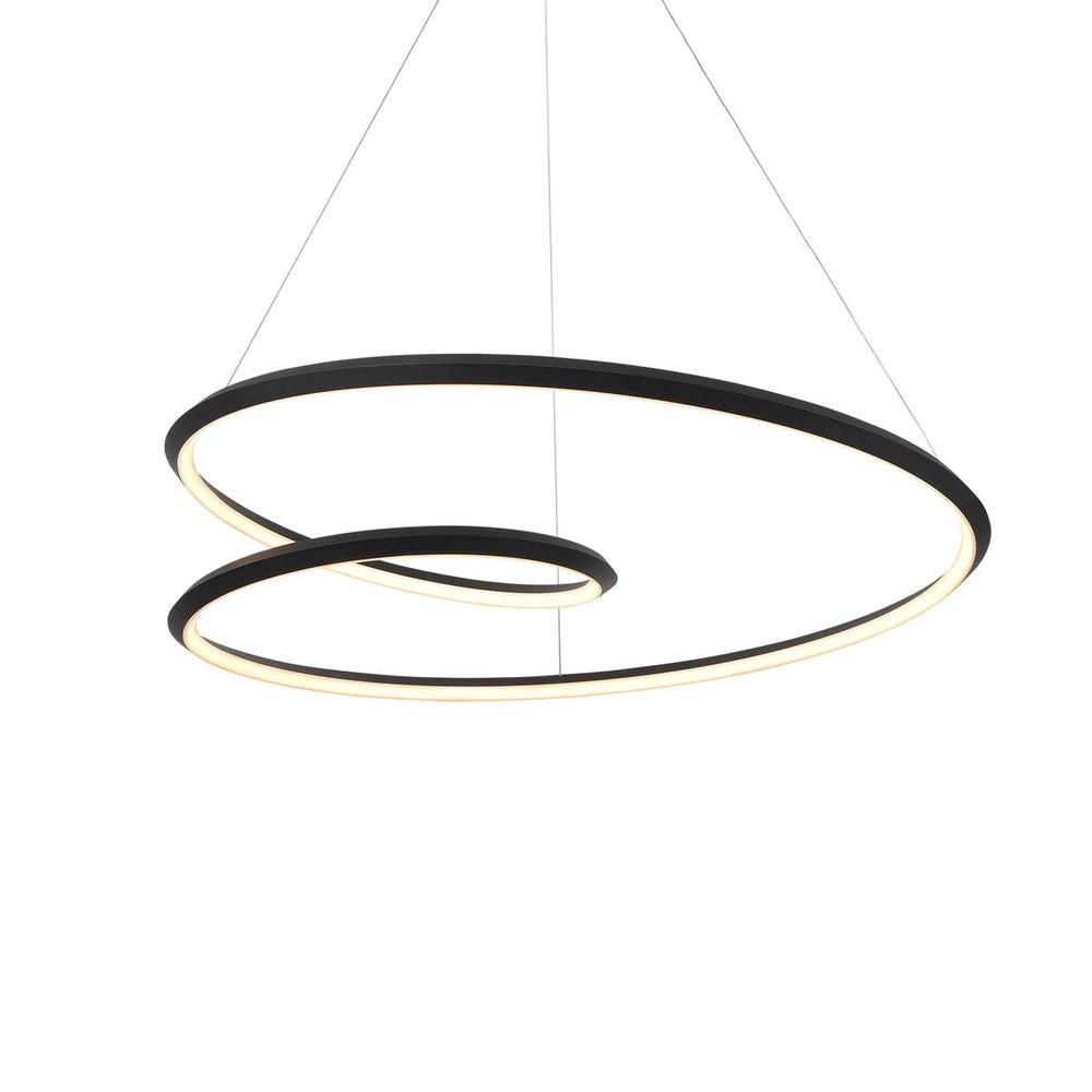 Kuzco Ampersand PD22339-BK Pendant Light Fixture, LED, Black
