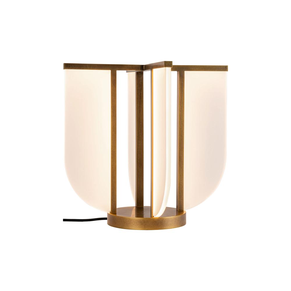 ALORA Lighting TL336815VB Table Lamp, LED, Vintage Brass