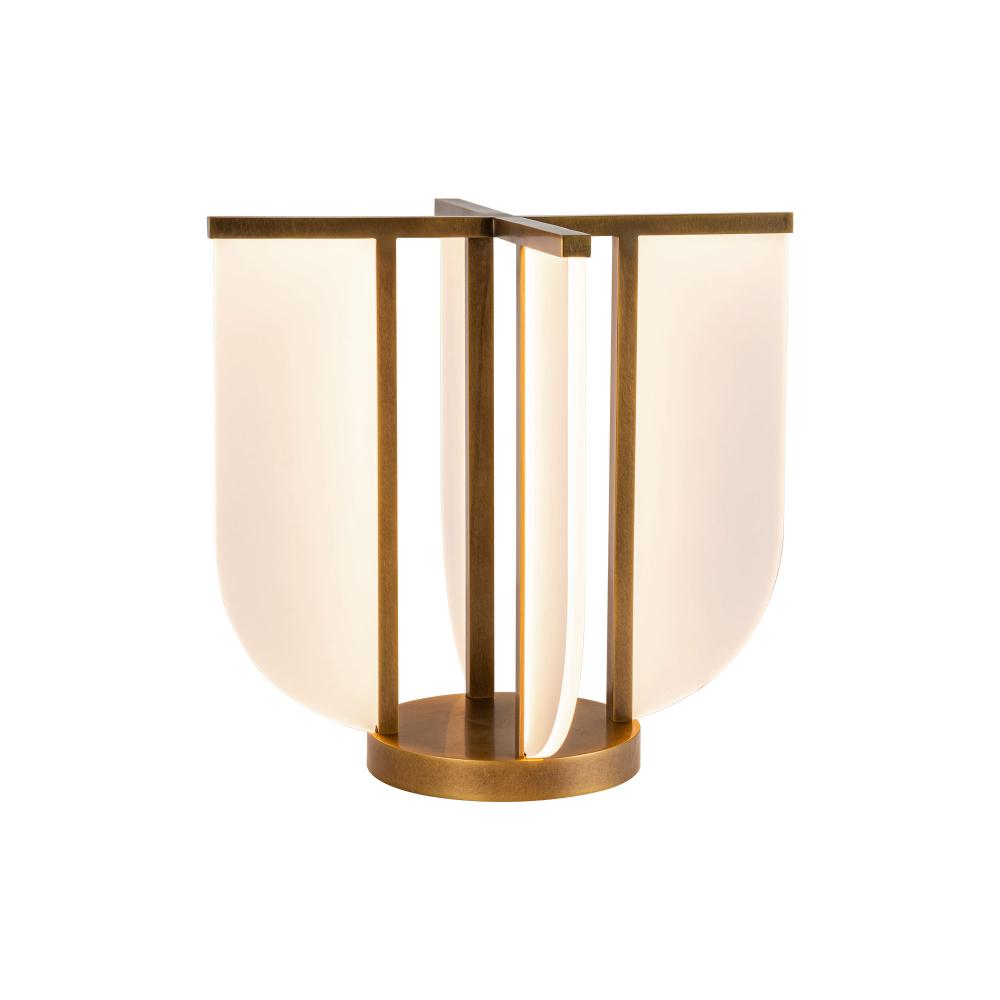 ALORA Lighting TL336815VB Table Lamp, LED, Vintage Brass