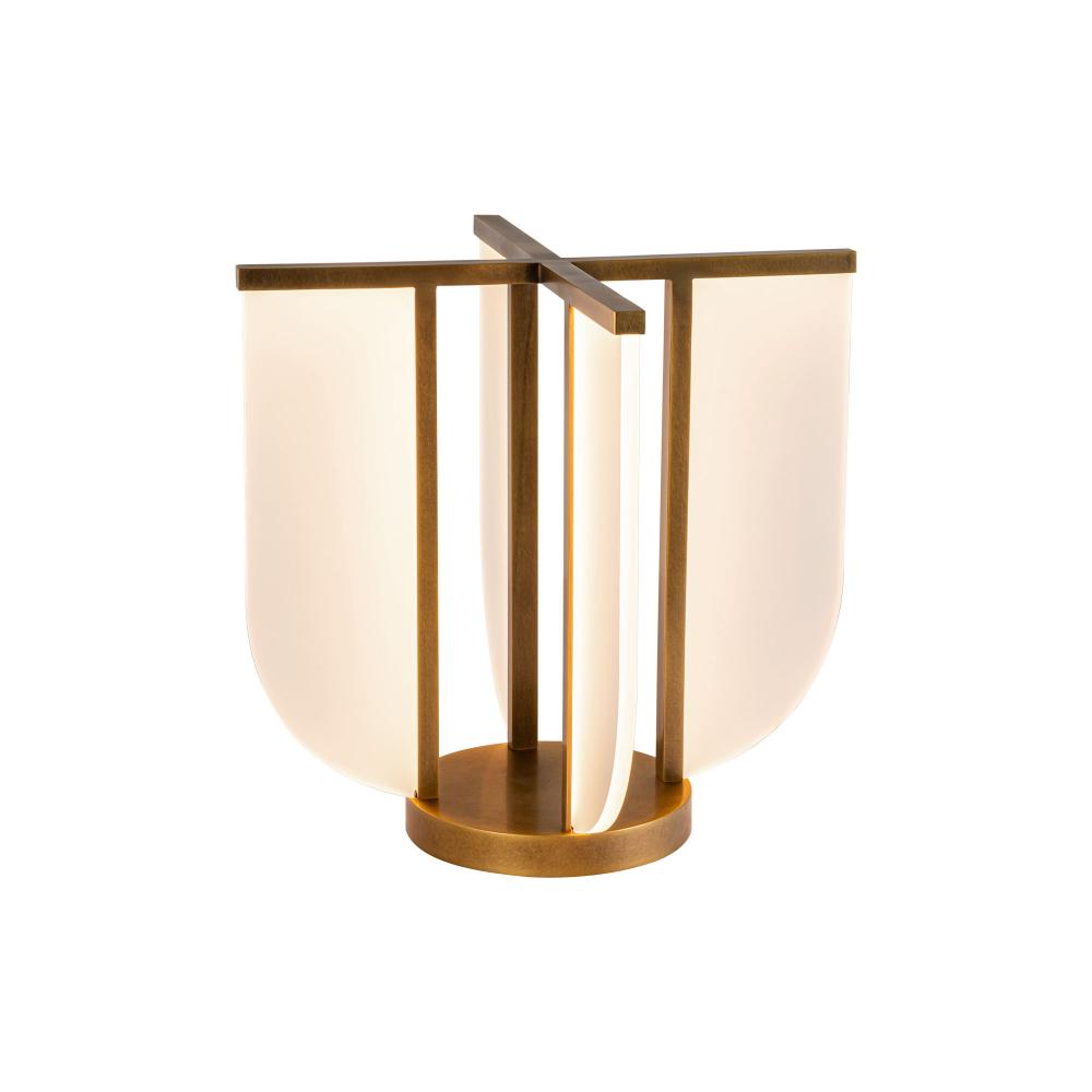 ALORA Lighting TL336815VB Table Lamp, LED, Vintage Brass