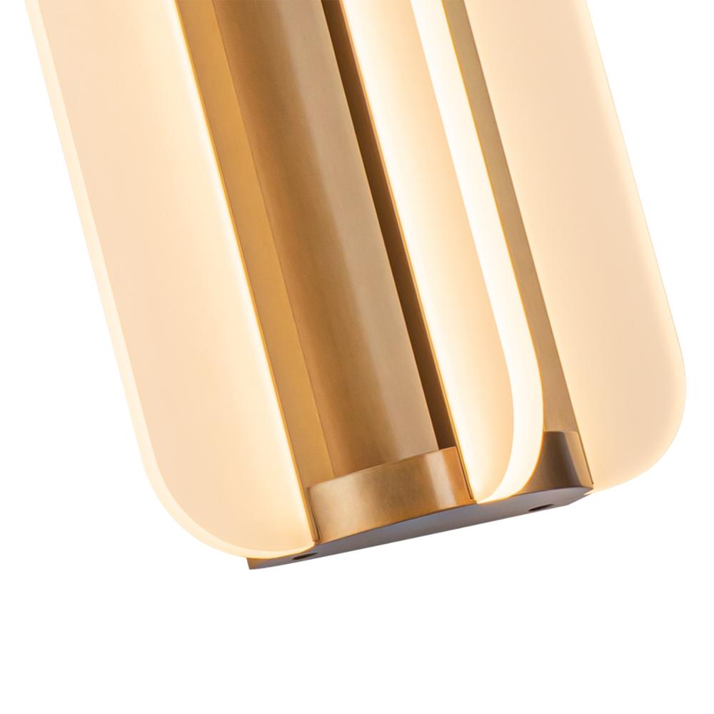 ALORA Lighting WV336710VB Wall/Vanity Light Fixture, UL Damp Rated, Vintage Brass