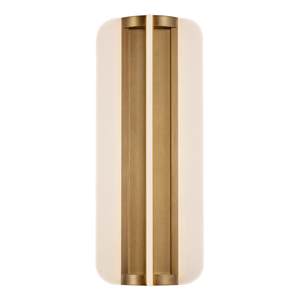 ALORA Lighting WV336717VB Vintage Brass LED Wall/Vanity Light Fixture, UL Damp Rated, Vintage Brass