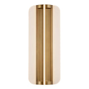 ALORA Lighting WV336717VB Vintage Brass LED Wall/Vanity Light Fixture, UL Damp Rated, Vintage Brass