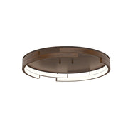 Kuzco Anello Minor FM52719-WT Flush Mount Fixture, UL Damp Rated, Walnut