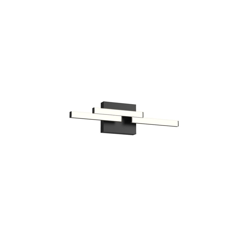 Kuzco Anello Minor 52718-BK Vanity Light Fixture, UL Damp Rated, Black
