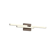 Kuzco Anello Minor VL52727-WT Vanity Light Fixture, UL Damp Rated, Walnut