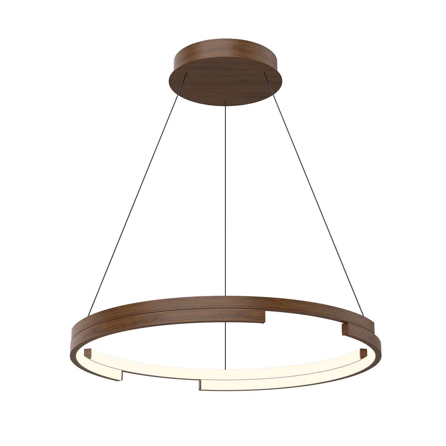 Anello Minor, Pendant, 24" – Walnut – PD52724-WT-UNV