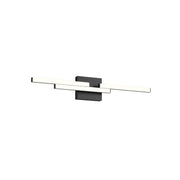 Kuzco Anello Minor 27-in Vanity Light Fixture, UL Damp Rated, Black