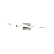 Kuzco Anello Minor 27-in Vanity Light Fixture, UL Damp Rated, Brushed Nickel