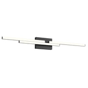 Kuzco Anello Minor VL52738-BK-UNV Vanity Light Fixture, UL Damp Rated, Black