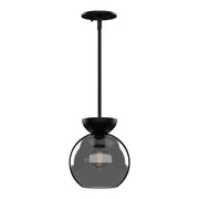 Kuzco PD59708-BK/SM Pendant, Arcadia 8-in, 1 Light, Black/Smoked