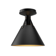 ALORA MOOD Lighting Archer FM584811MB Flush Mount, UL Damp Rated, Matte Black