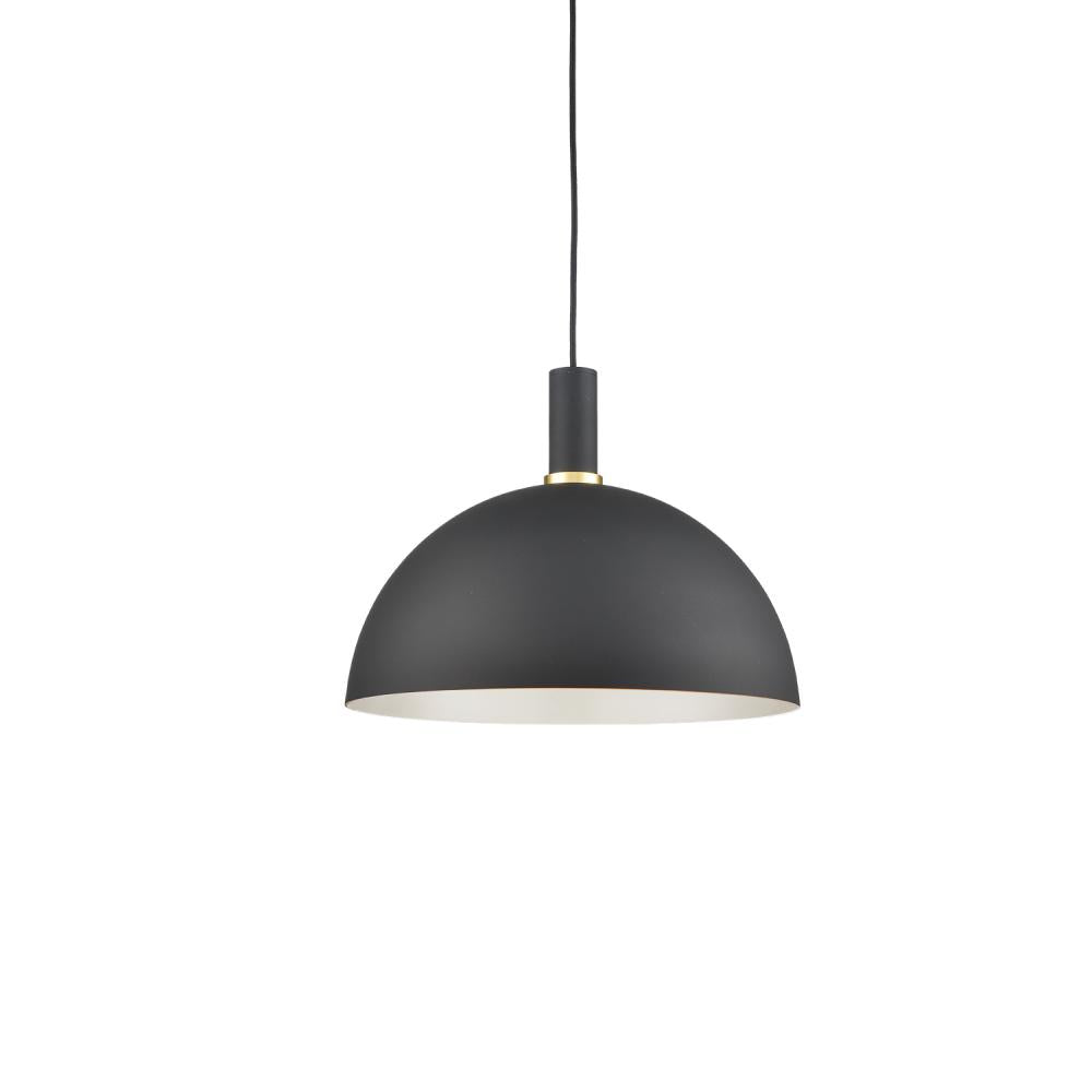 Kuzco Lighting 492316-BK/GD Pendant, 1 Light, Black With Gold Detail