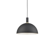 Kuzco Lighting 492316-BK/GD Pendant, 1 Light, Black With Gold Detail