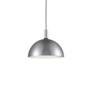 Kuzco Lighting 492316-BN/BK Pendant, 16-in Single Light, Brushed Nickel With Black Detail