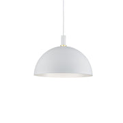 Kuzco Lighting 492324-WH/GD Pendant, 1 Light, White With Gold Detail